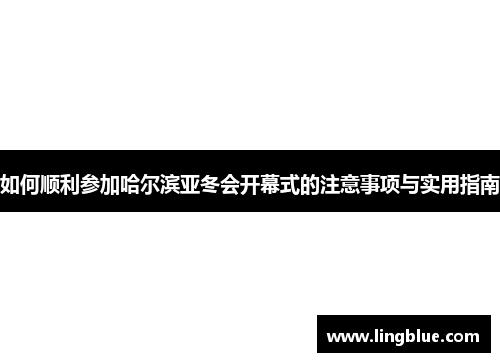 如何顺利参加哈尔滨亚冬会开幕式的注意事项与实用指南